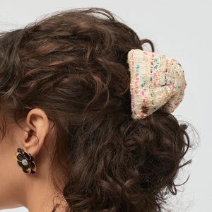 Lele Sadoughi TAFFY RAINBOW TWEED SIMONE CLIP